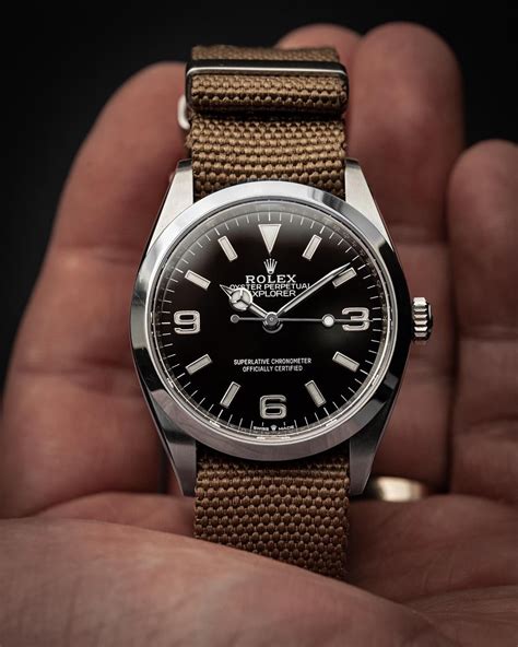 rolex explorer nato strap size